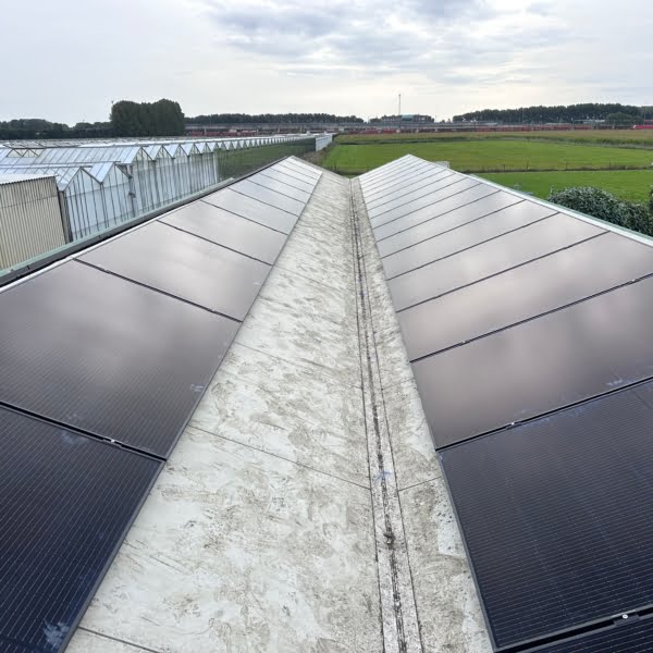 bedrijfspand met sandwichpanelen dak in zwijndrecht